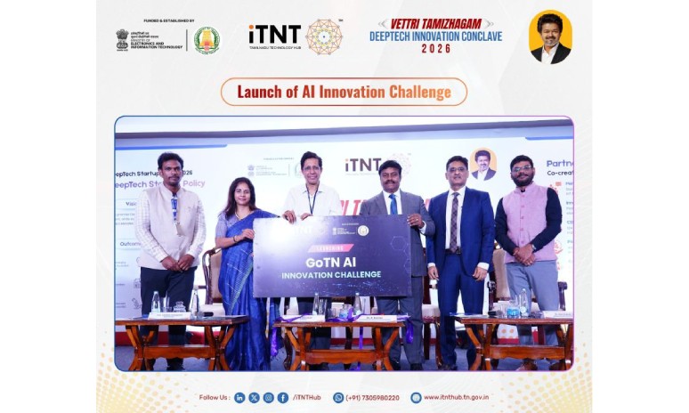 Launch of the AI Innovation Challenge @ Vettri Tamizhagam
										DeepTech Innovation Conclave 2026